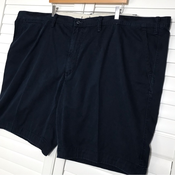 Polo Ralph Lauren Classic Fit Flat Front Chino Shorts Navy Blue Size 54 Big - Picture 4 of 9